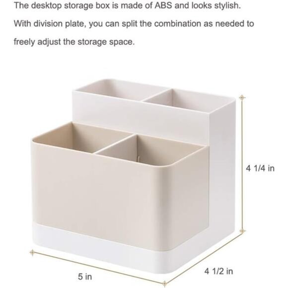 Desktop Storage Organizer Pencil Card Holder Box Container Desk, Office Supplies - Picture 4 of 6